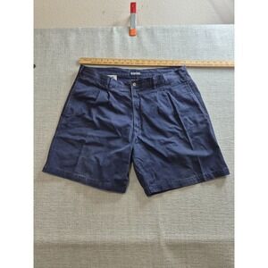 Honors Chino Shorts Mens 38 Blue Cotton Pleated Front Golf Performance Tennis